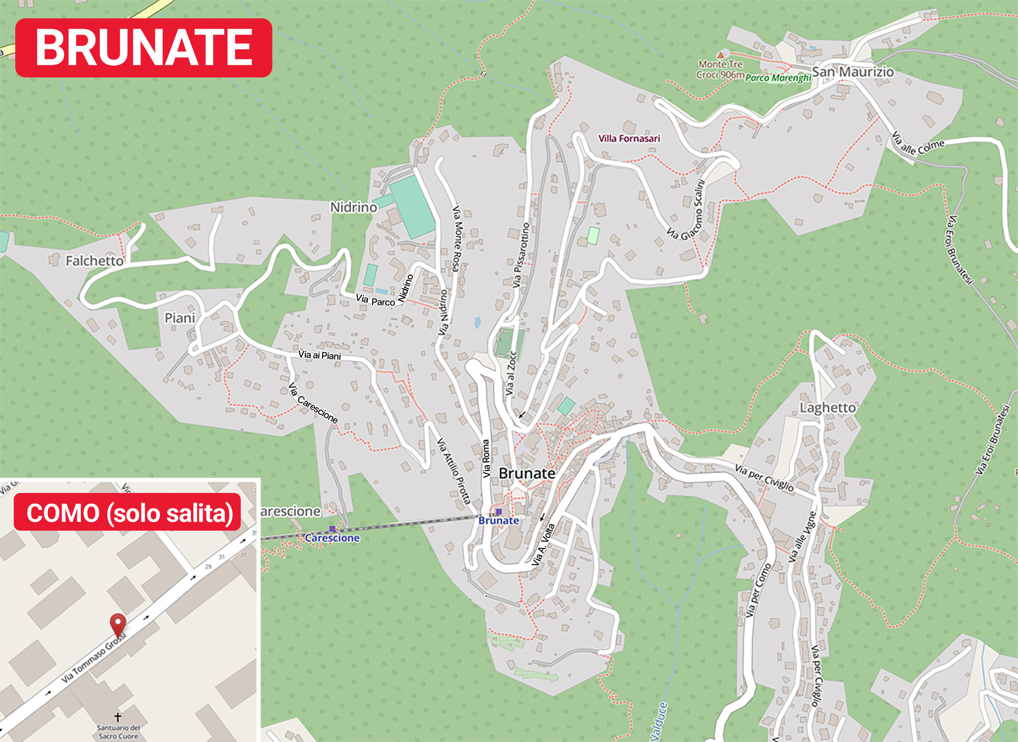 Brunate Map